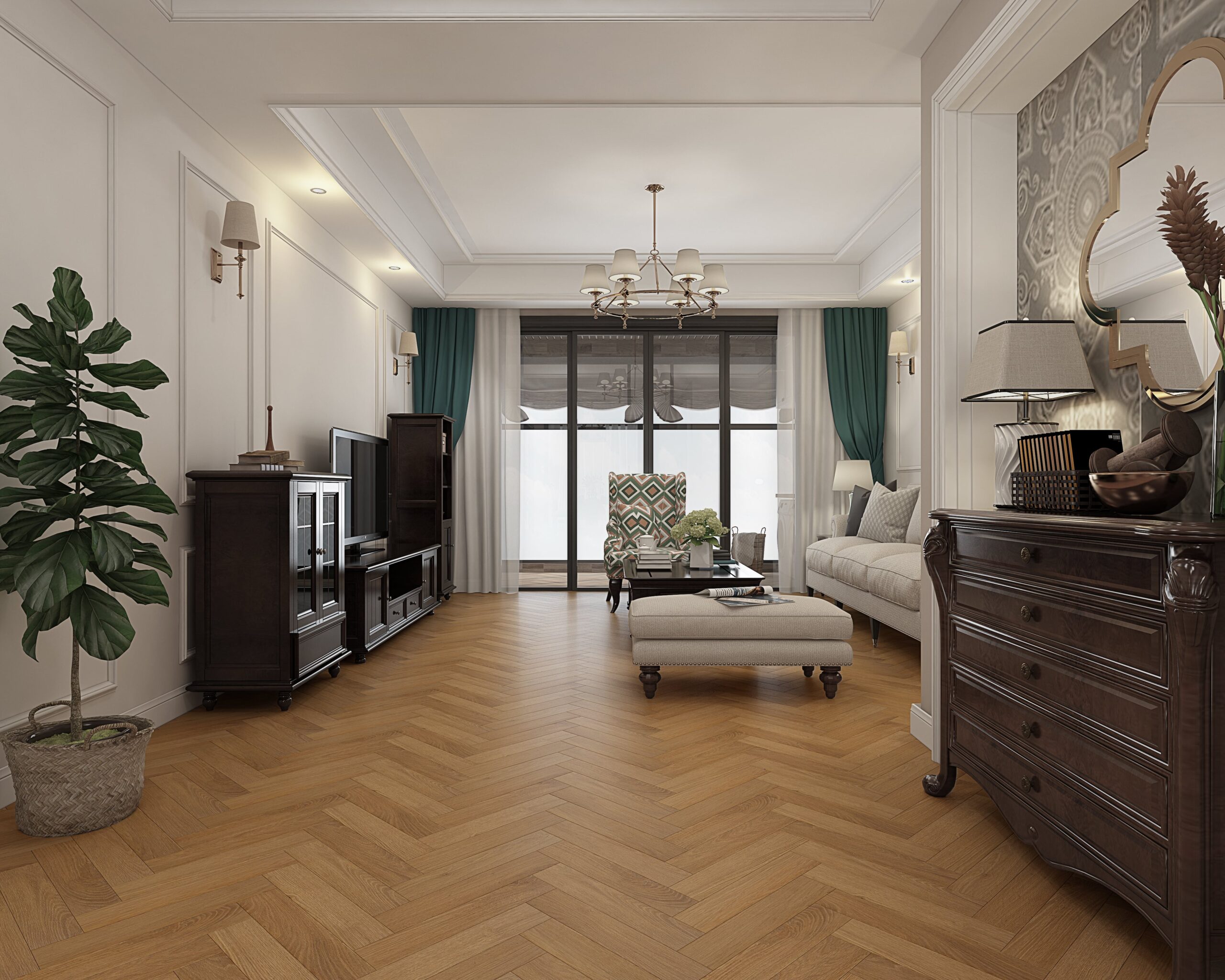 Hobart Oak #1954 | Herringbone Marvel - Image 2