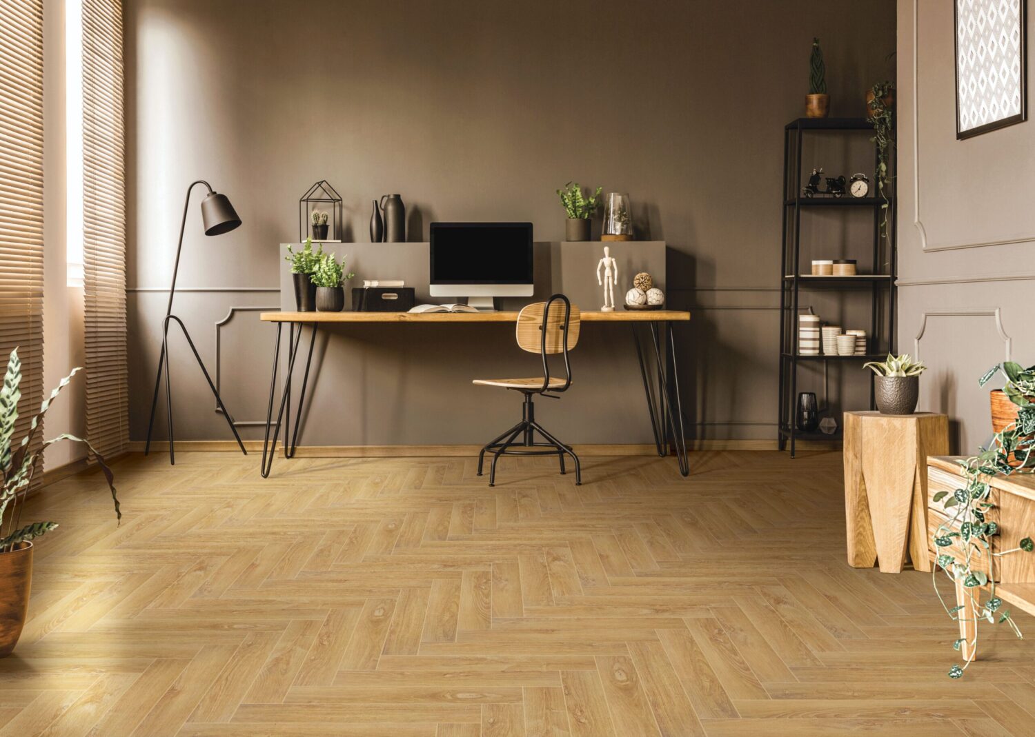 Stellar Negro #234 | Herringbone 3.0 Pietra