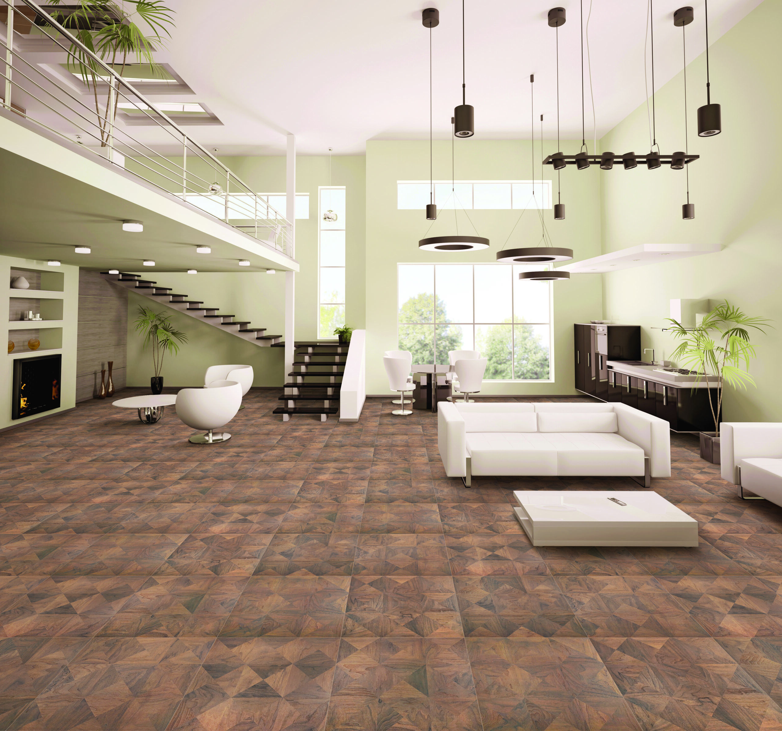 Belvedere Walnut | Geometrical Pattern