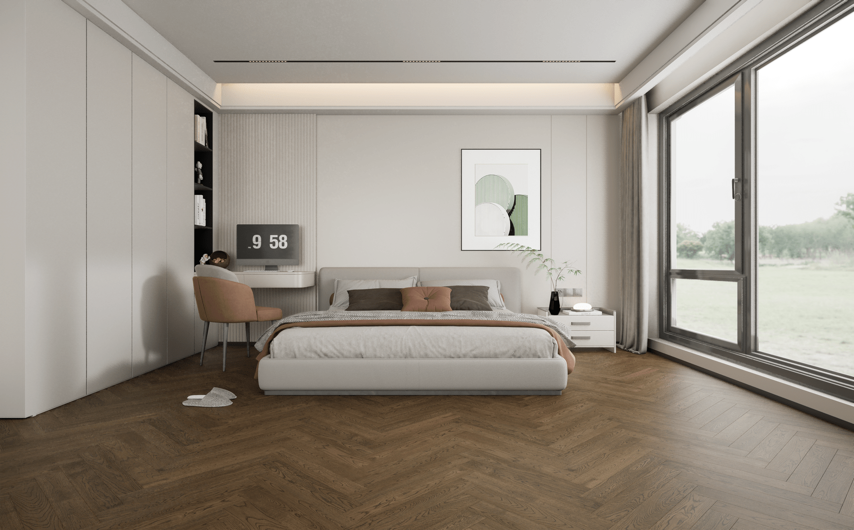 Autumn Russet #1917 | Manor Herringbone - Image 2