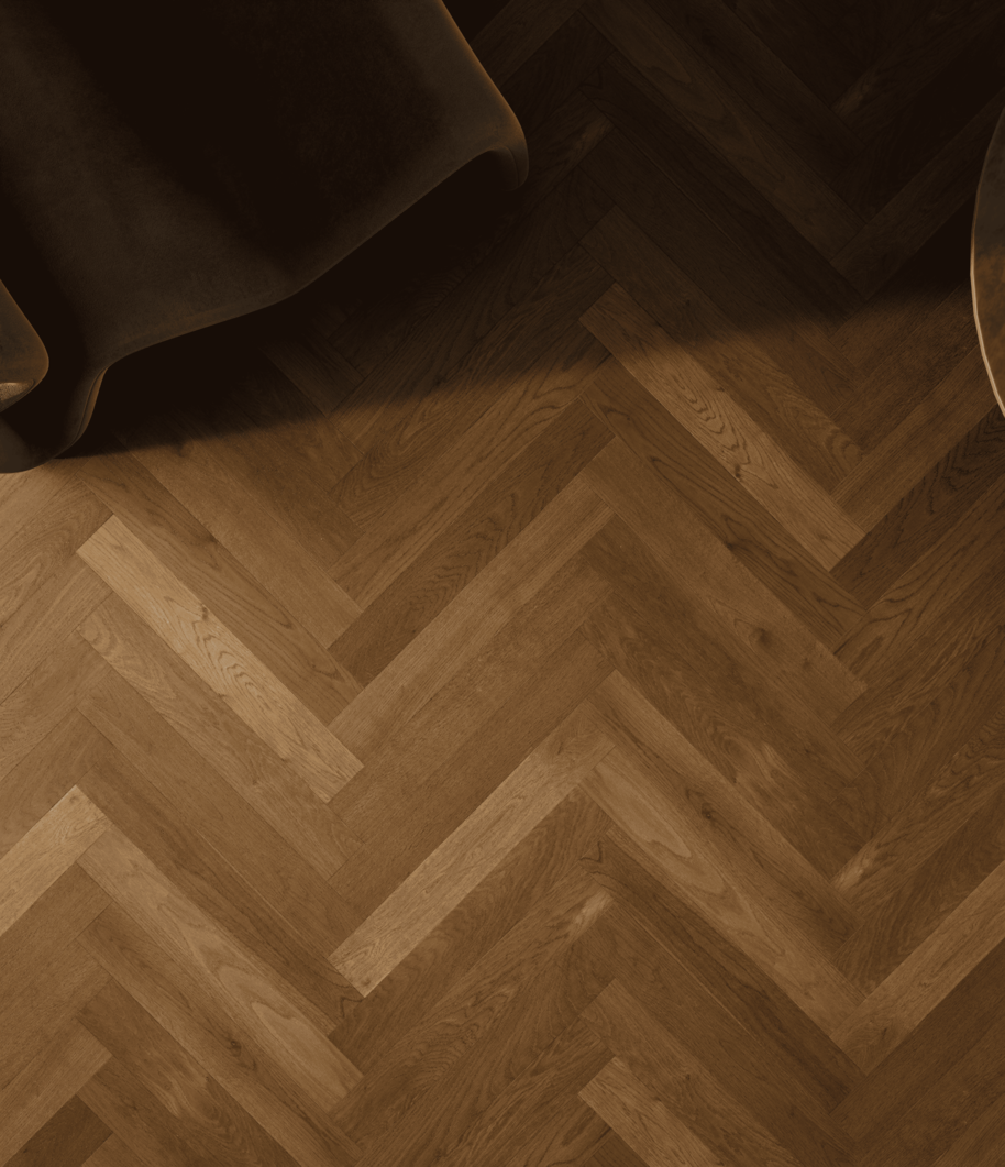 Midnight Charcoal #1918 | Manor Herringbone