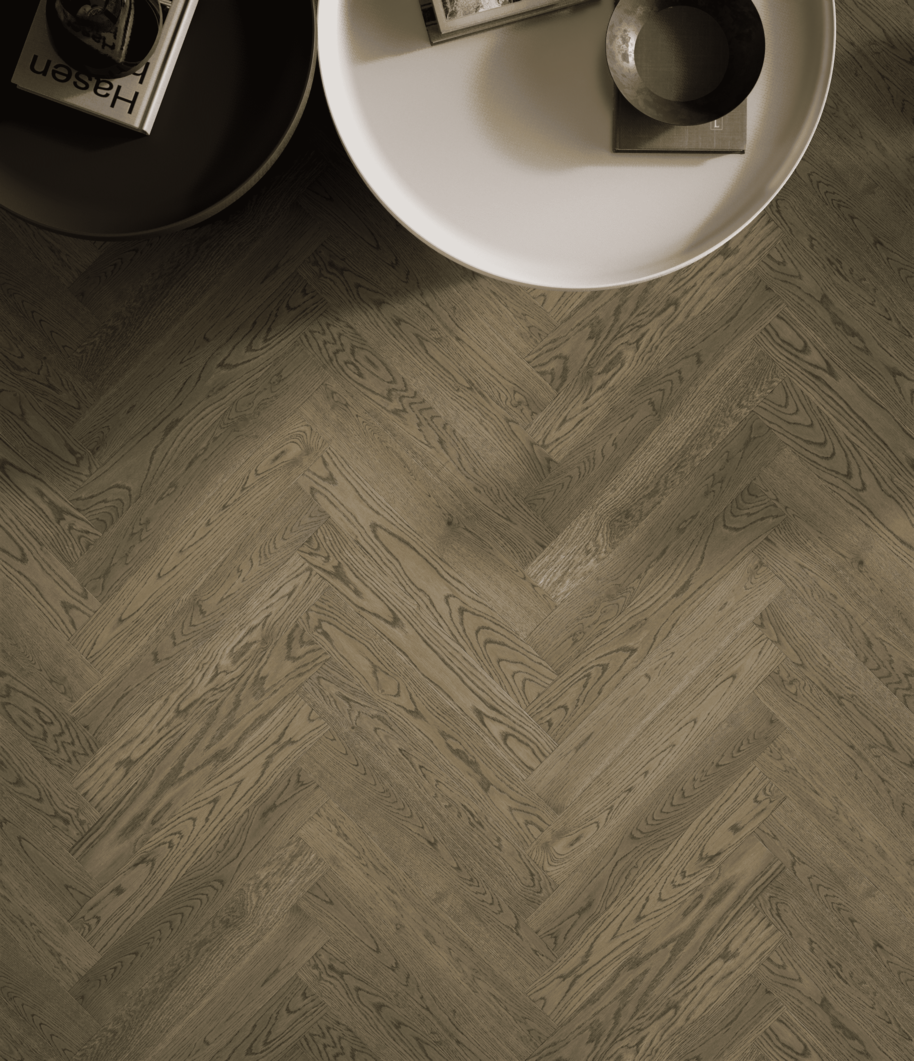 Dusky Pearl #1914 | Manor Herringbone