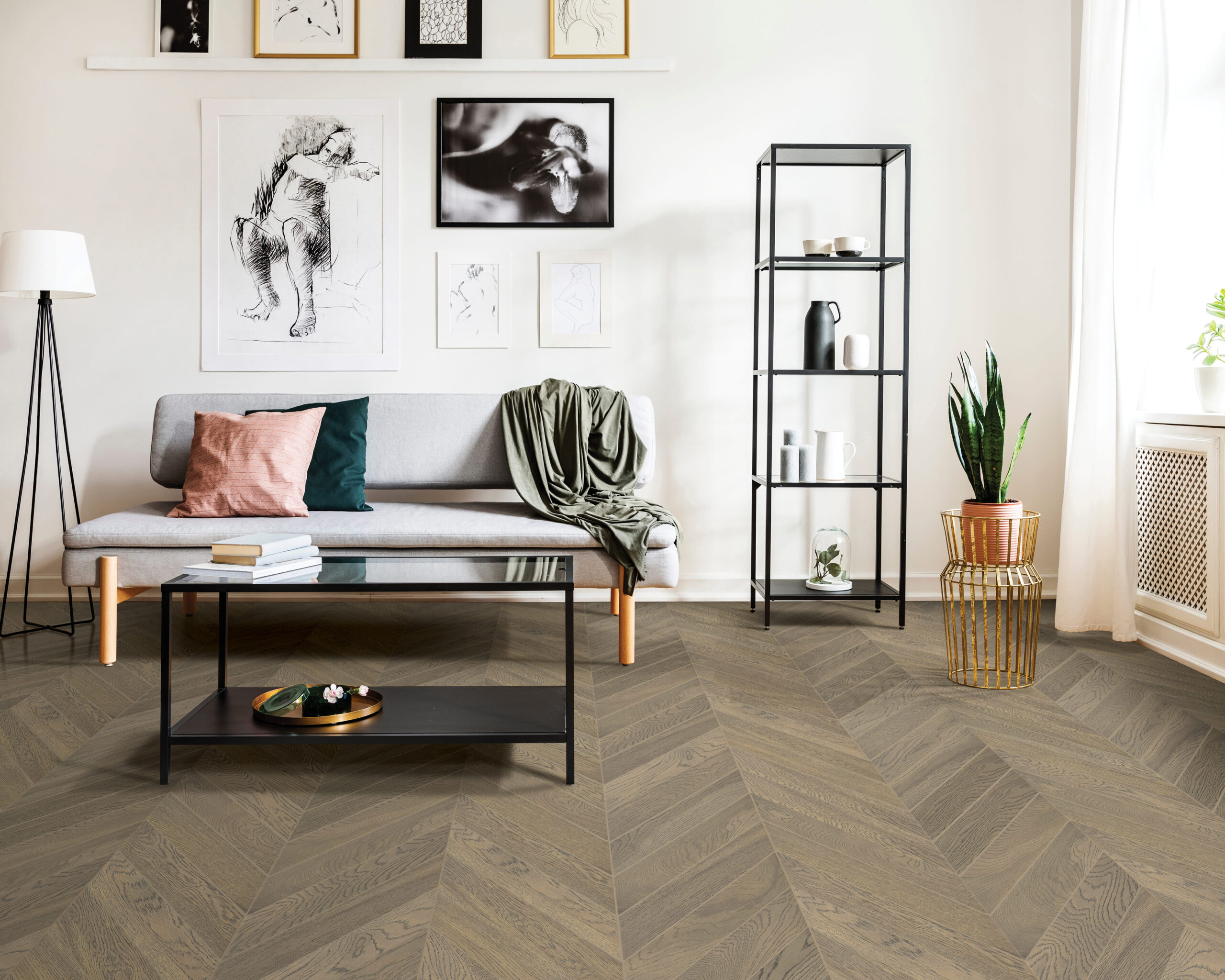 Stonewash Cashmere Oak | Chevron Engineered Hardwood - Image 2