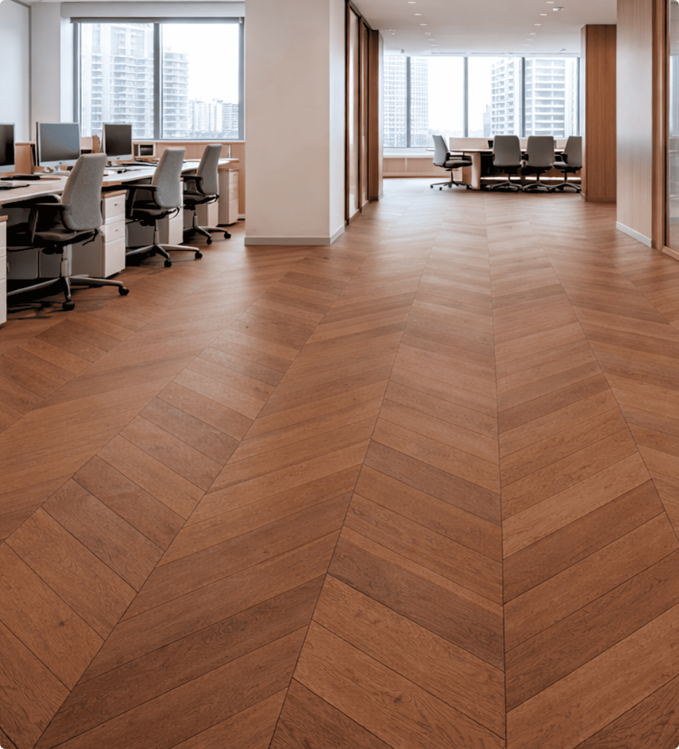 Espresso Ember Oak #818 | Chevron Signature