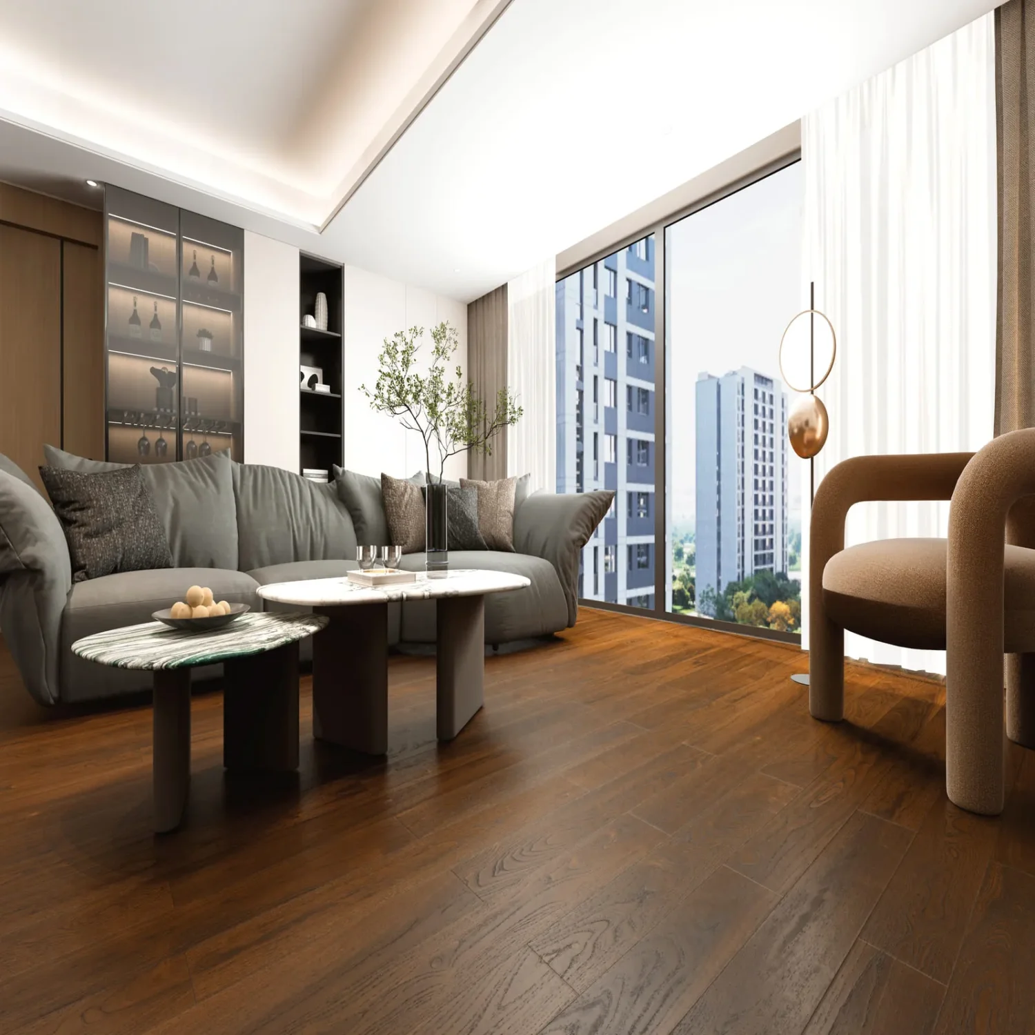 Hudson Walnut #7003 | Solid Hardwood