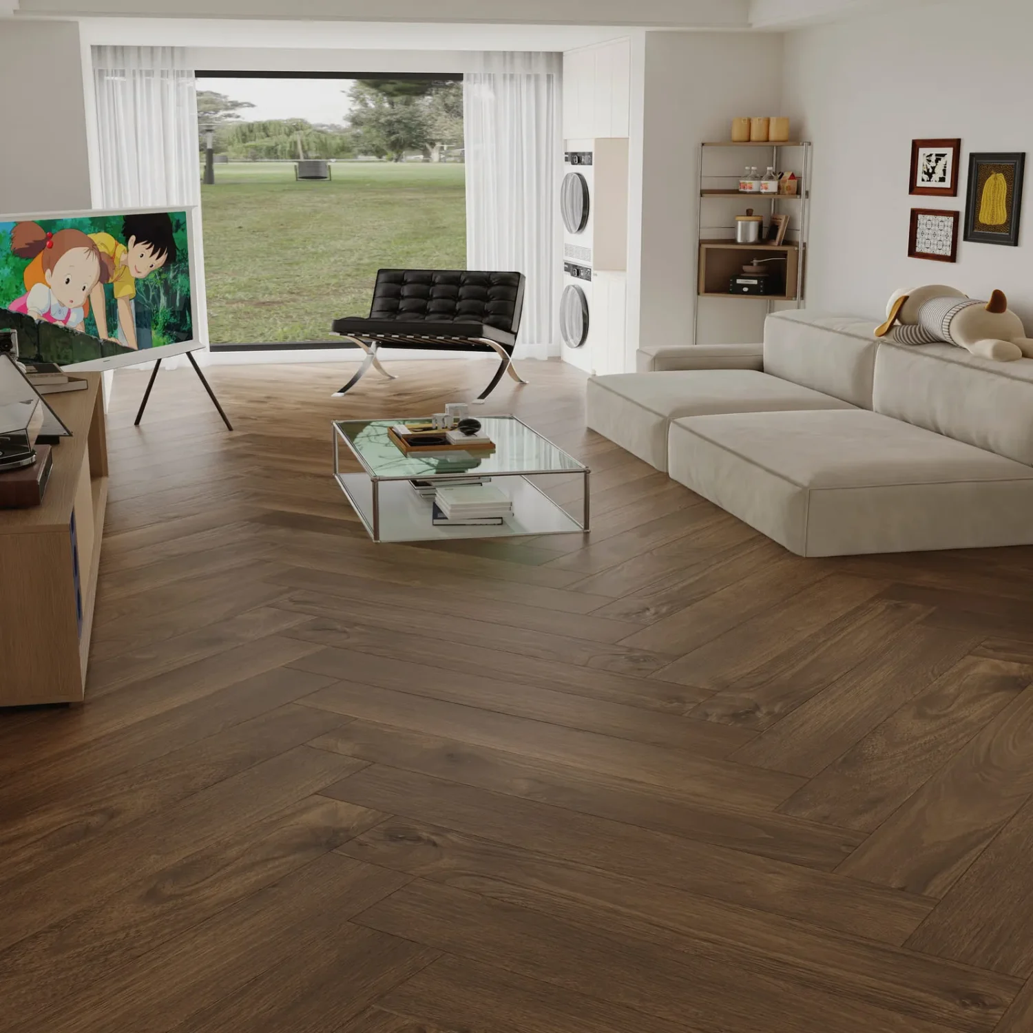 Walnut Truffle #2176 | Manuscript 8 Herringbone